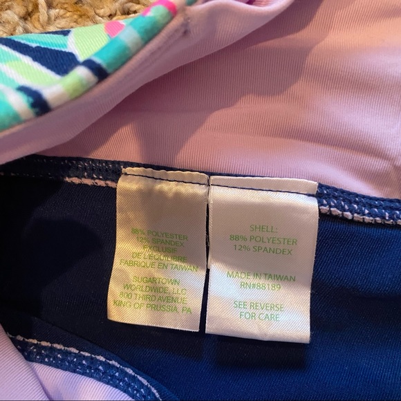 Lilly Pulitzer Ink Navy Bow Leggings - Picture 7 of 9